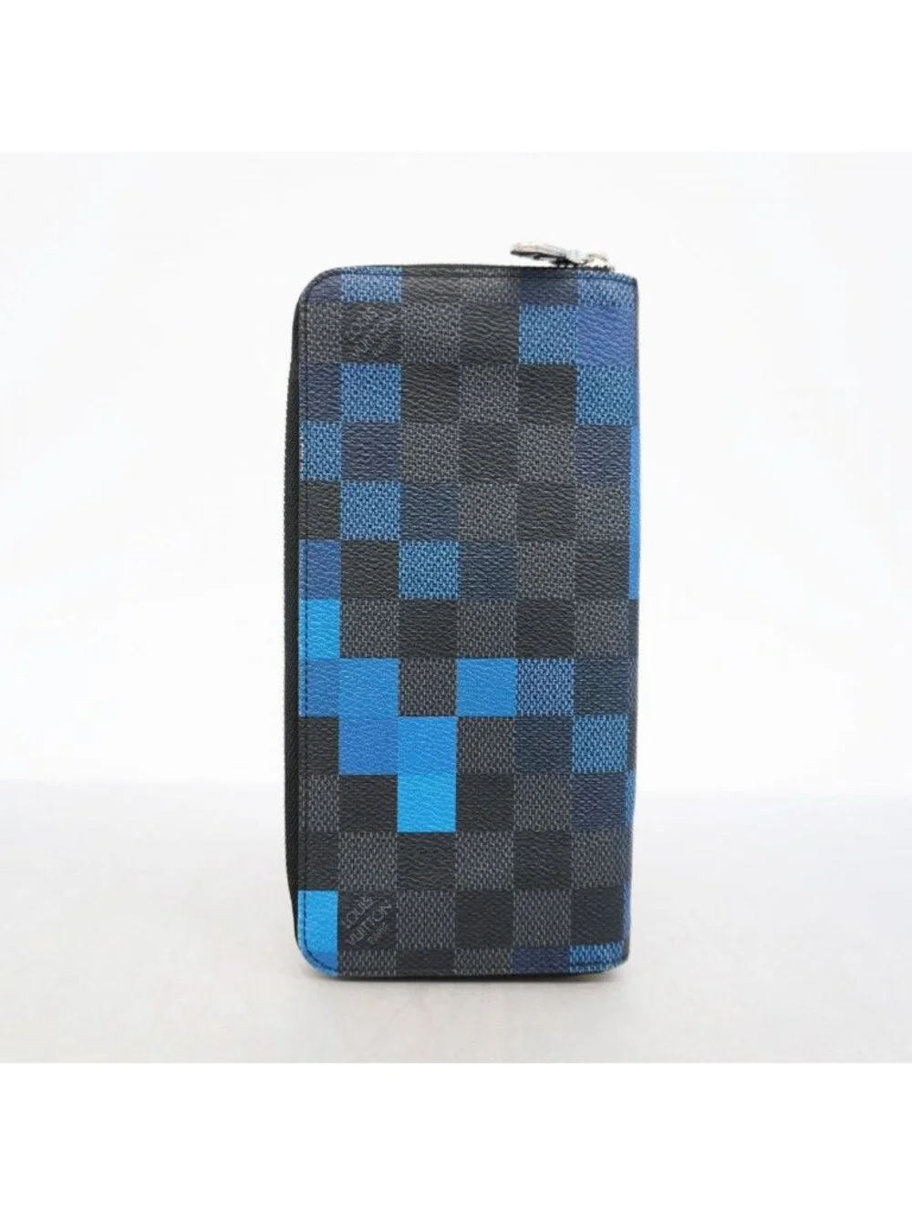 Louis Vuitton Wallet Damier Graphite Zippy Walletvertical Black Blue